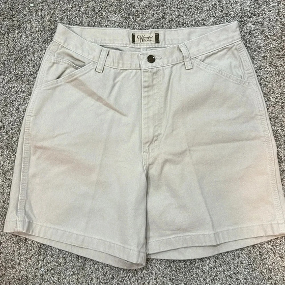Wrangler for women’s made in the USA Cream Mom Shorts y2K Vintage size 12 - Picture 2 of 8
